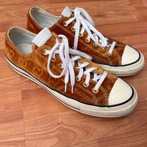 Custom gucci print Converse